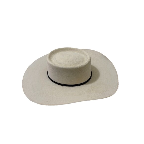 Atwood Nevada Palm Leaf  15x Long Oval  Size 7 1/8 Hat Natural Cowboy Rodeo GUC - Picture 3 of 16